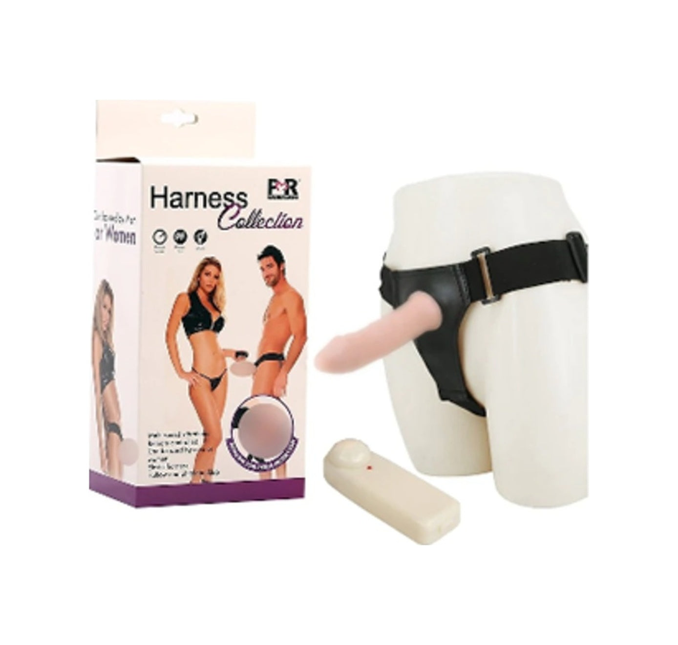 Harness 17 Cm Içi Boş Titreşimli Belden Bağlamalı Protez Penis