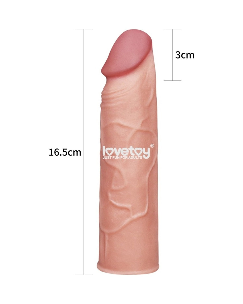 Lovetoy Pleasure Extender 3 Cm Dolgulu Realistik Penis Kılıfı