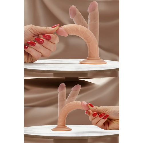 Vantuzlu 12 CM Süper Realistik Dildo Anal Plug Penis