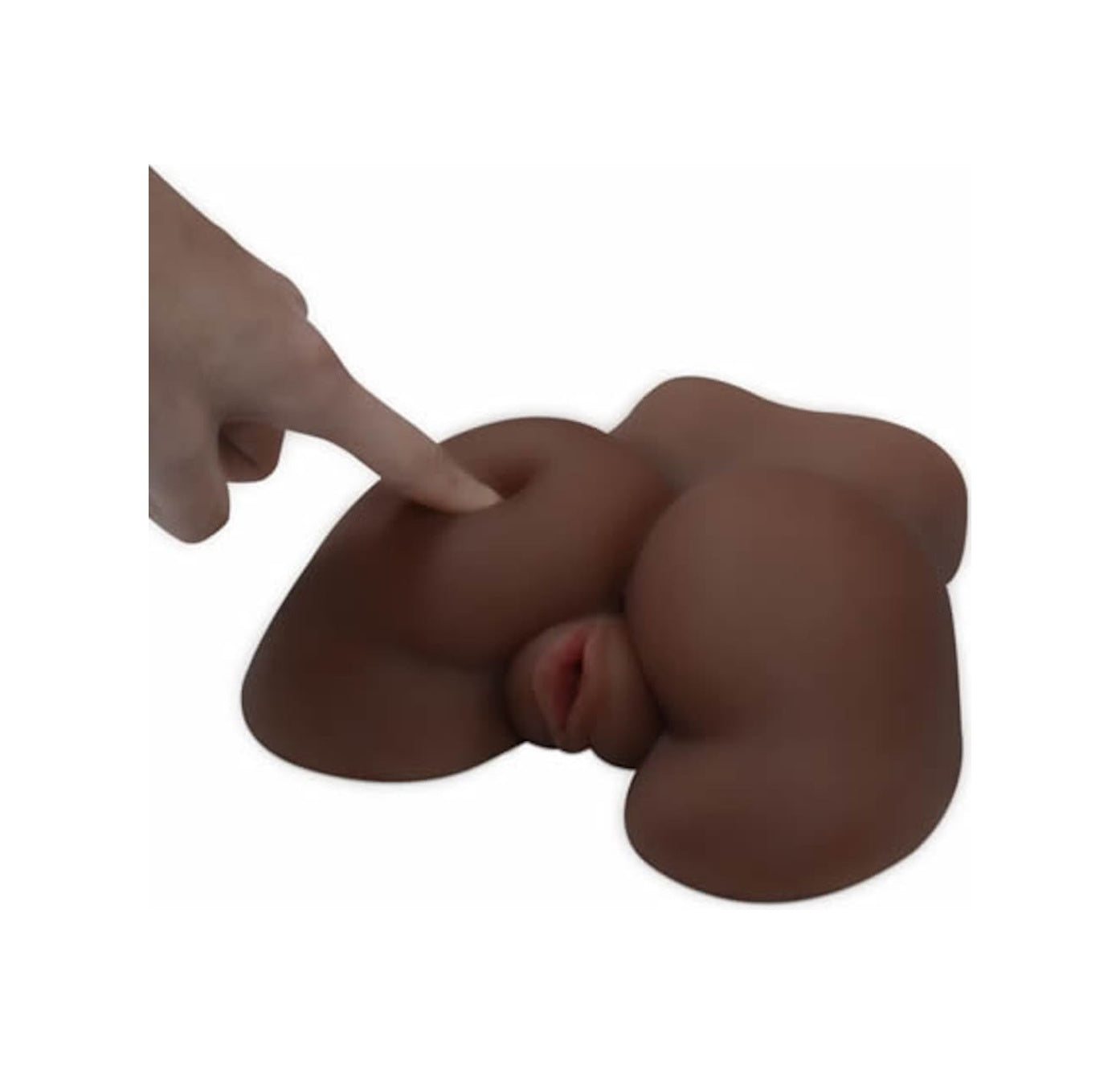 Black Ass 2 Işlevli Titreşimli Suni Vajina Anüs Zenci Kadın Kalça