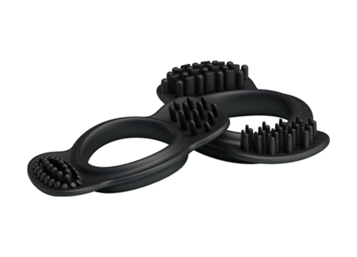 Baile Ring Set 2 Farklı Boyda Silikon Penis Halkası Zenci Penis Yüzüğü
