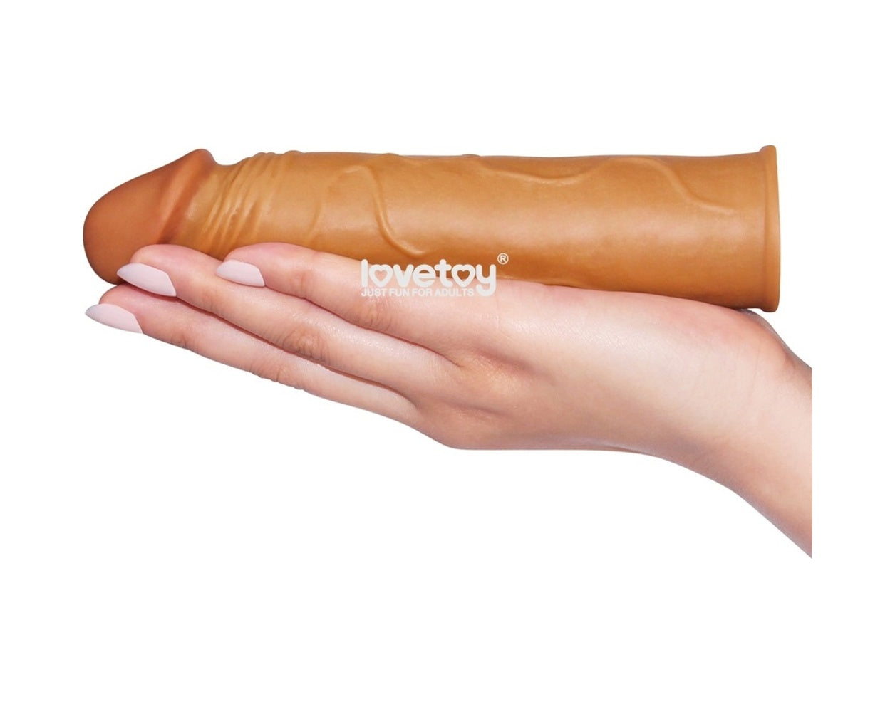 Lovetoy X-Large Realistik Uzatmalı Penis Kılıfı Melez Rengi
