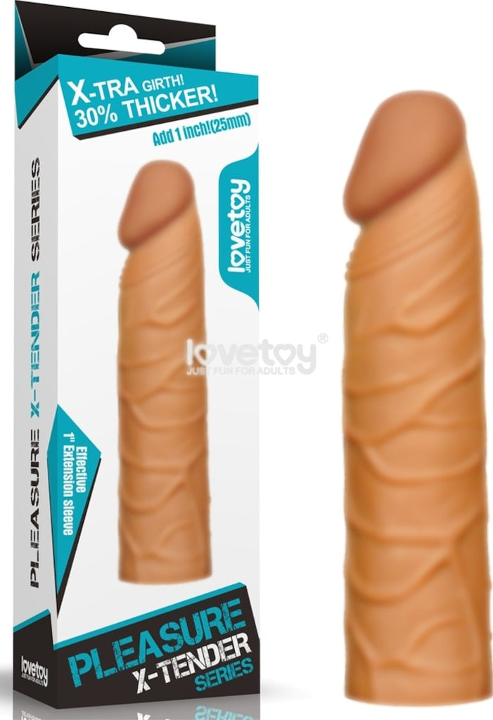 Lovetoy X-Large Dolgulu Realistik Uzatmalı Penis Kılıfı Dildo