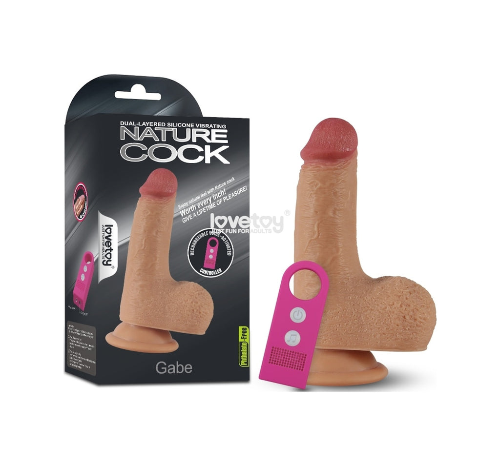 Lovetoy Gabe 15Cm Sese Duyarlı Usb Şarjlı 7 Titreşimli Realistik Vibratör