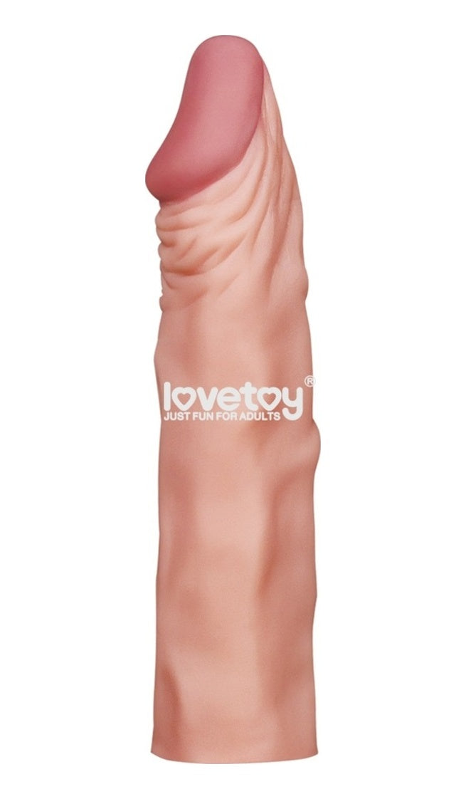 Lovetoy Pleasure 5 Cm Dolgulu Uzatmalı Realistik Penis Kılıfı