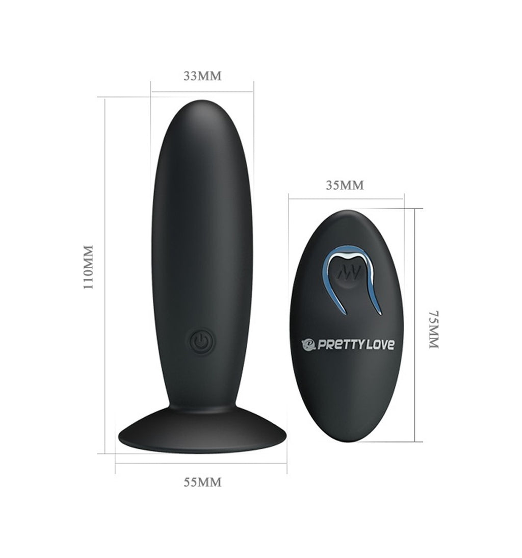 Pretty Love 12 Titreşimli G-Spot Mastürbatör Uzaktan Kumandalı Anal Plug