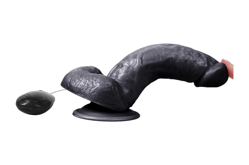 Adure 18Cm 10 Titreşimli Realistik Zenci Vibratör Gerçekçi Penis