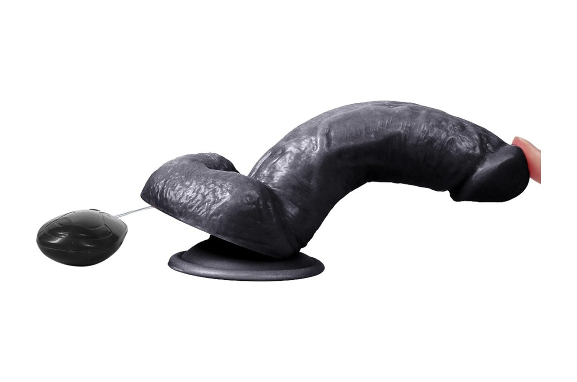 Adure 18Cm 10 Titreşimli Realistik Zenci Vibratör Gerçekçi Penis