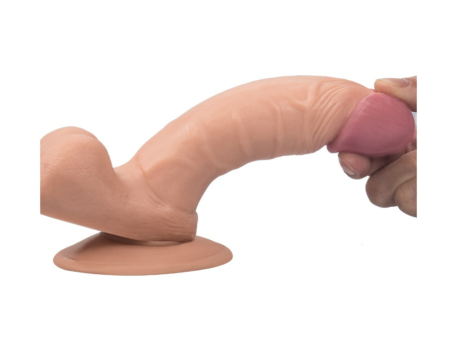 Tam Realistik Real 19 CM Güçlü Vantuzlu Dildo Penis