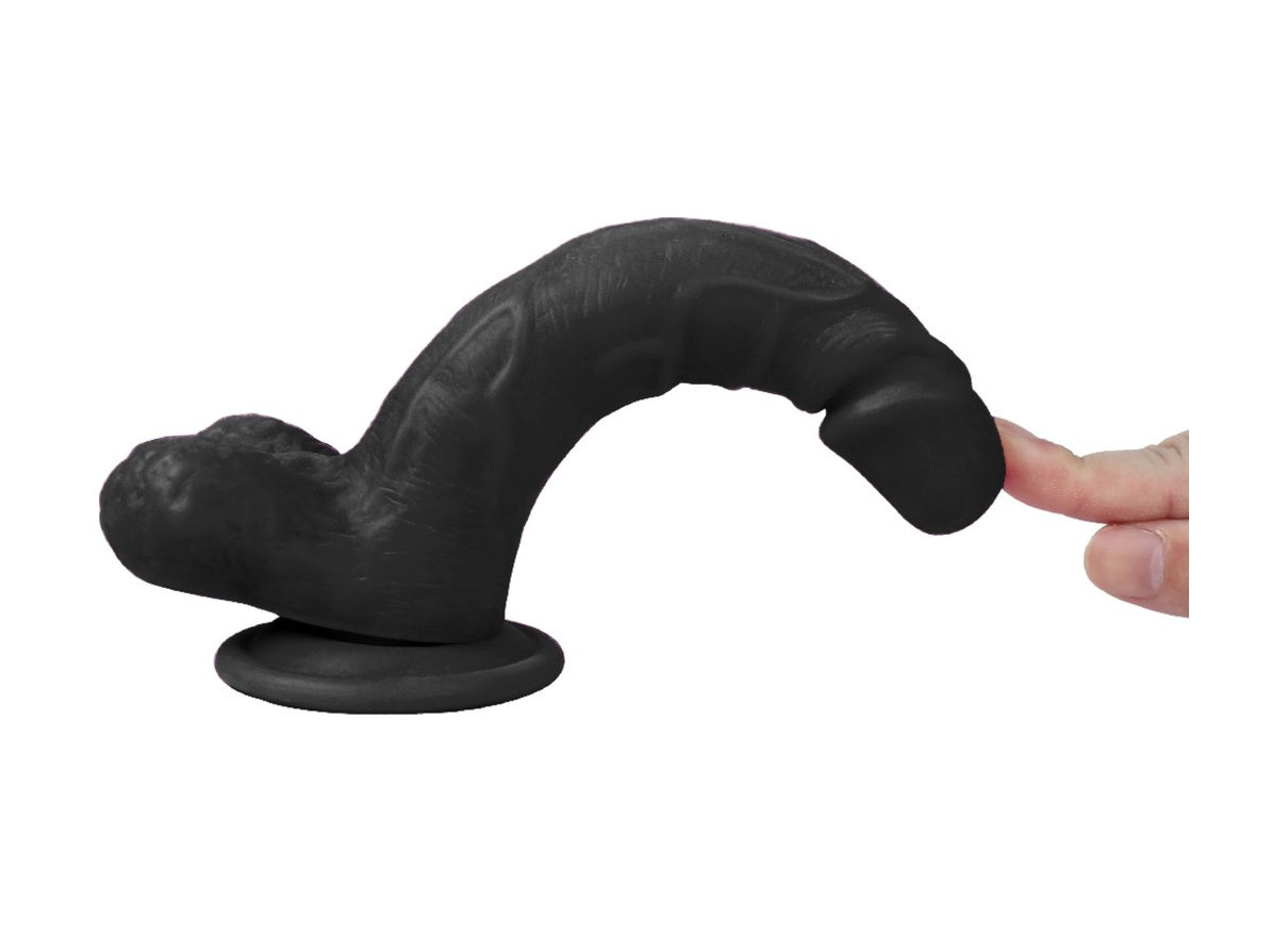 Rico 19 Cm Süper Gerçekçi Realistik Zenci Penis Vantuzlu Dildo