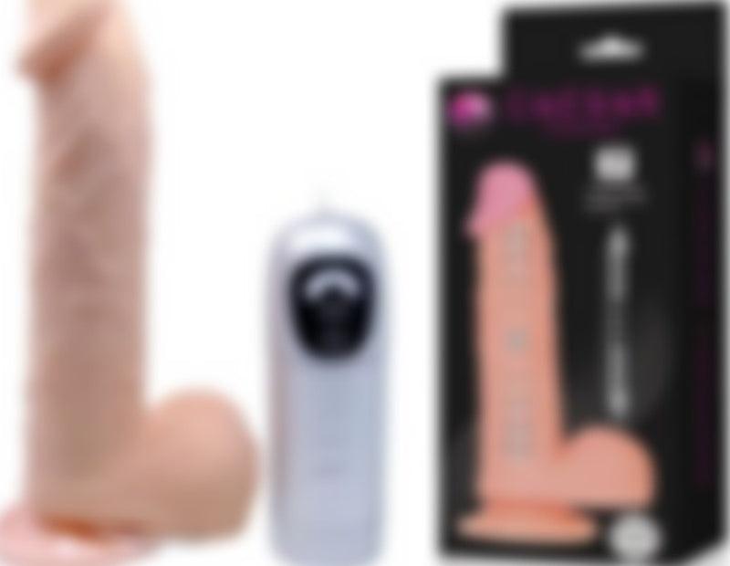 20 Cm Kıkırdaklı Yapıda Titreşimli Kalın Vibratör Penis