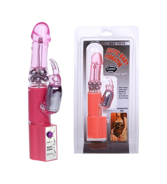 Baile Rota 23 Cm Oynar Başlı Titreşimli Teknolojik Vibratör Penis