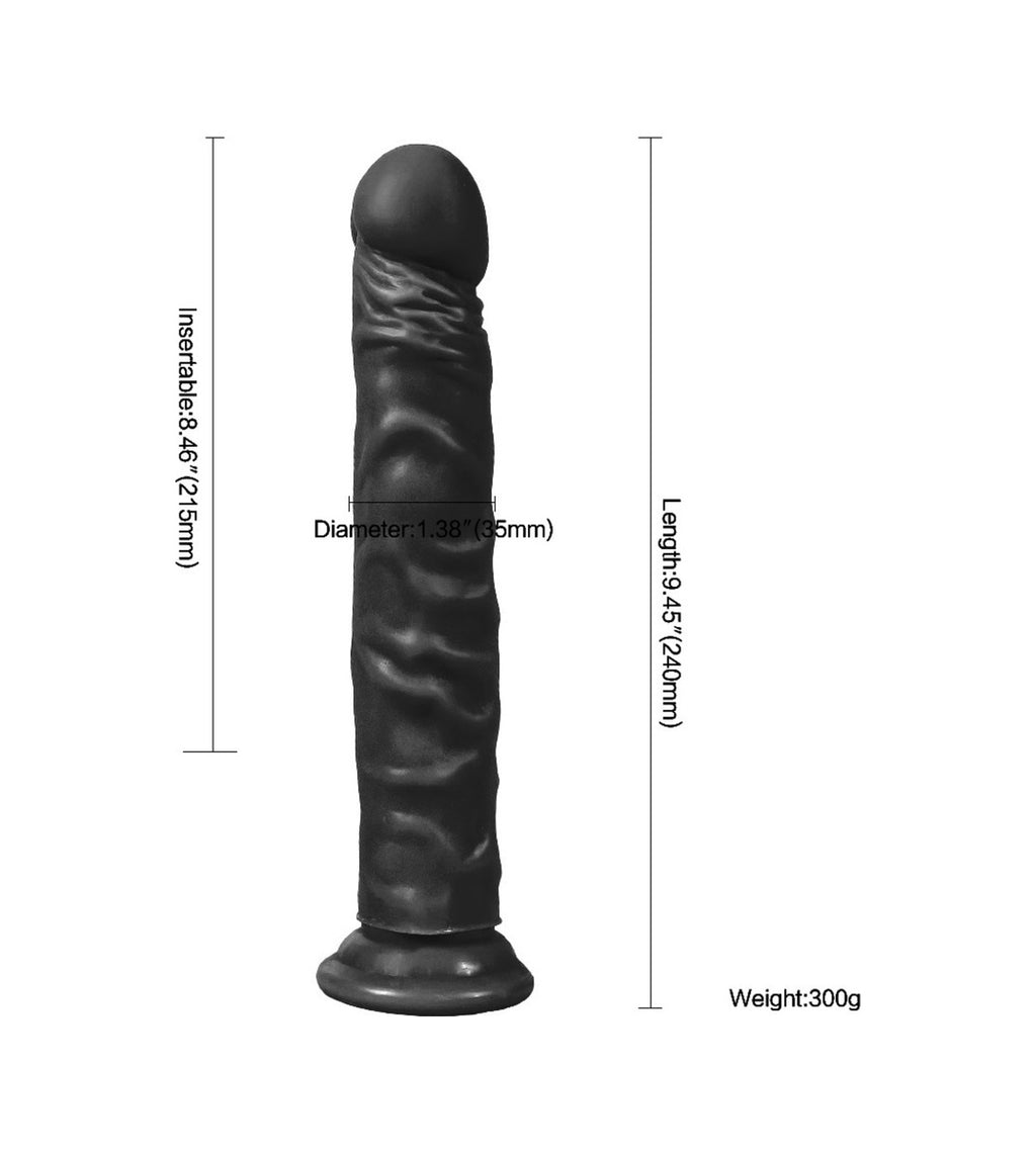 Xise 24 Cm Vantuzlu Gerçekçi Realistik Zenci Penis Dildo