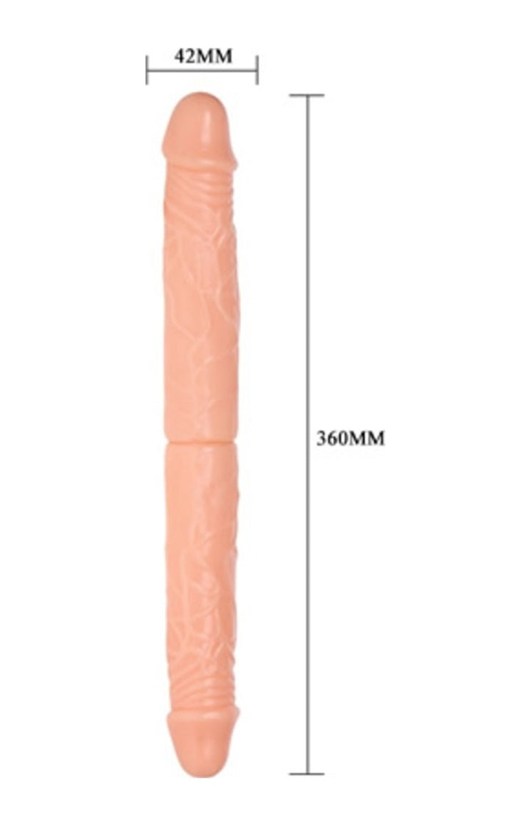 Baile Double Dong 36Cm Çift Taraflı Kıkırdaklı Penis Anal Vajinal Dildo