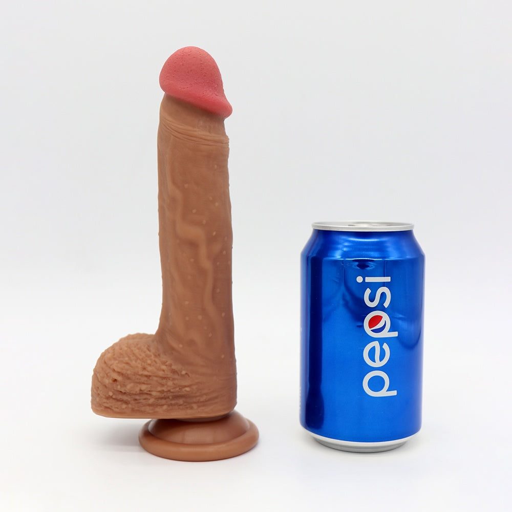 21 CM Realistik Vantuzlu Gerçekçi Ten Dokusunda Penis Dildo