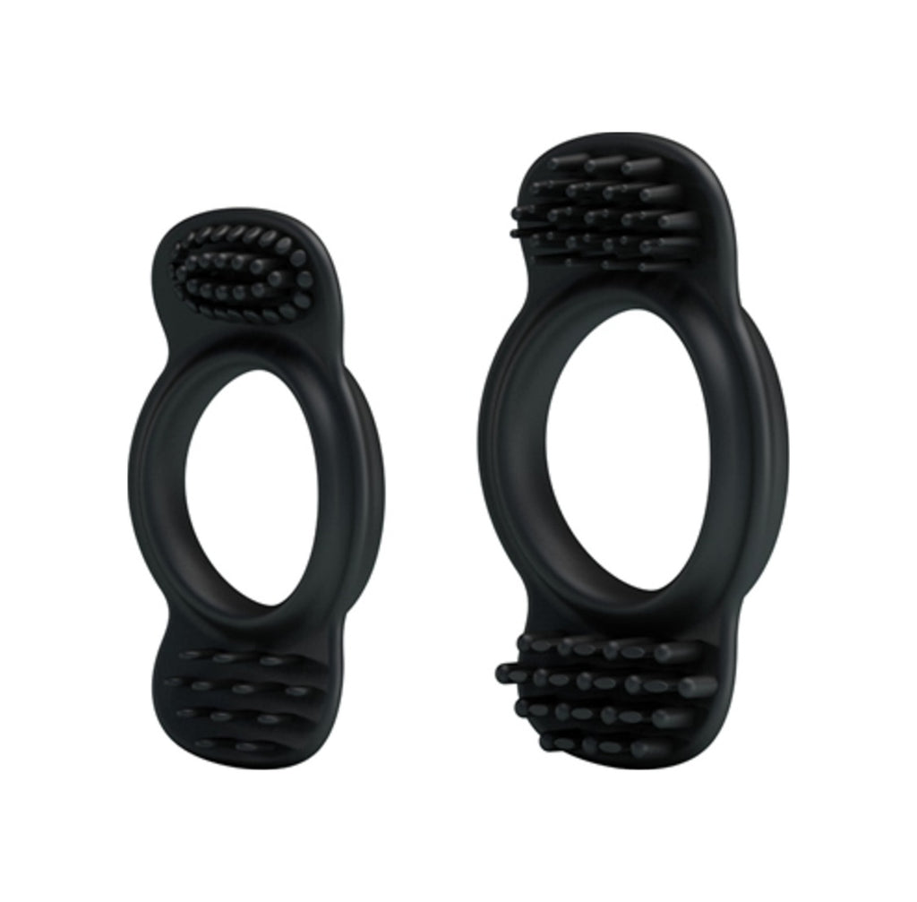 Baile Ring Set 2 Farklı Boyda Silikon Penis Halkası Zenci Penis Yüzüğü