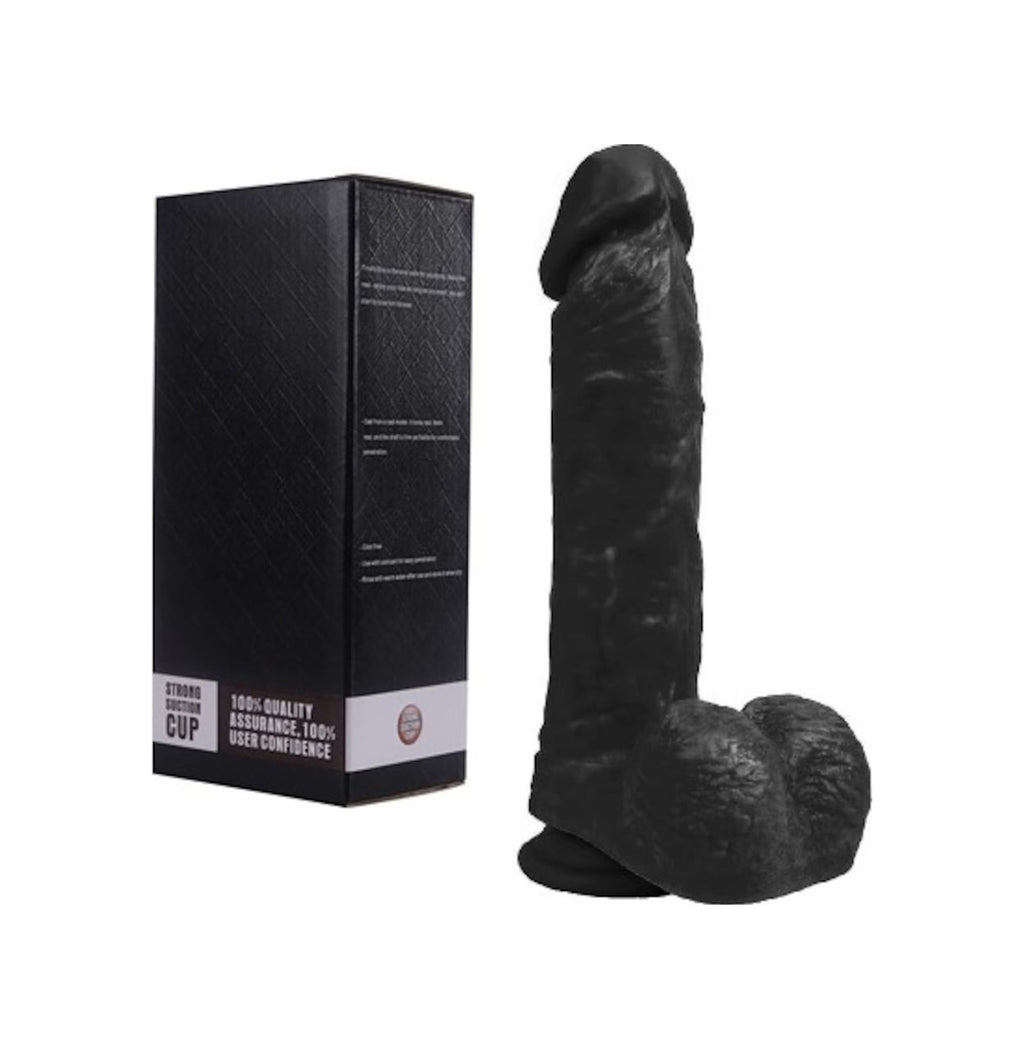 King 22 Cm Realistik Zenci Penis Vantuzlu Gerçekçi Kalın Dildo