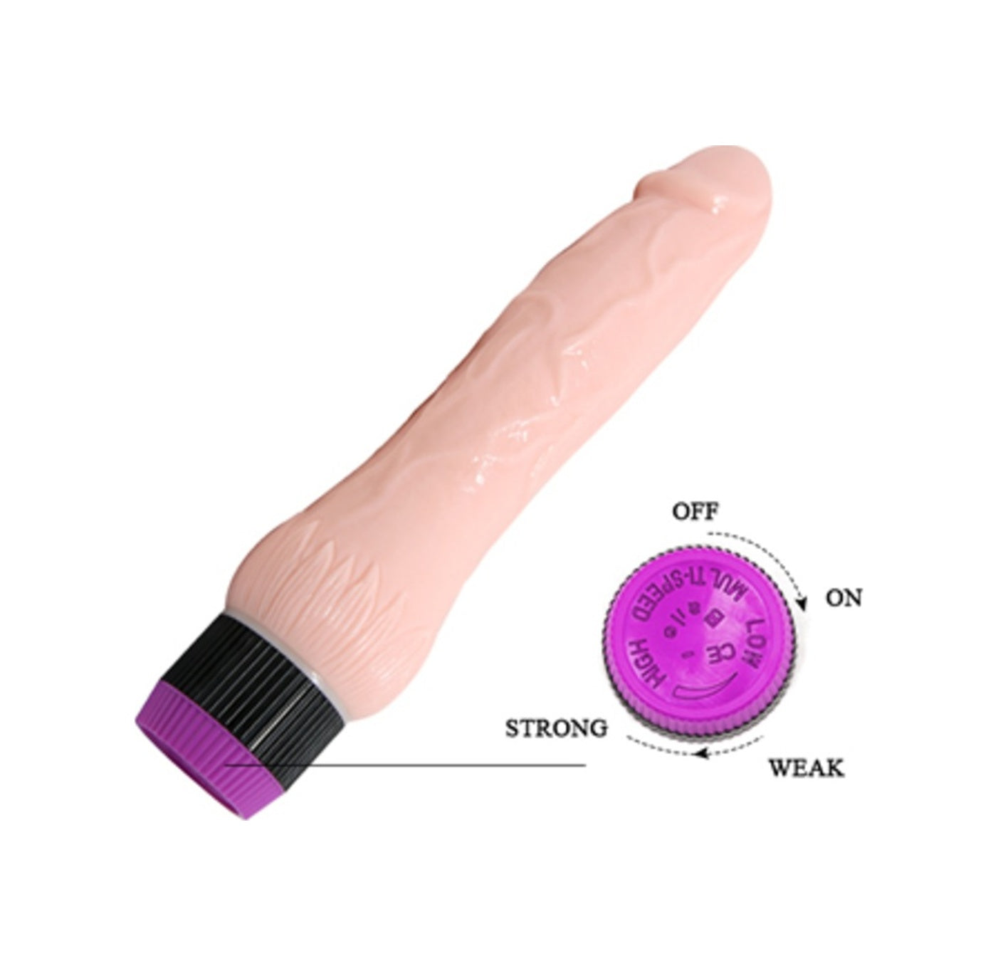 Adour 22Cm Titreşimli Realistik Vibratör Gerçekçi Penis Dildo