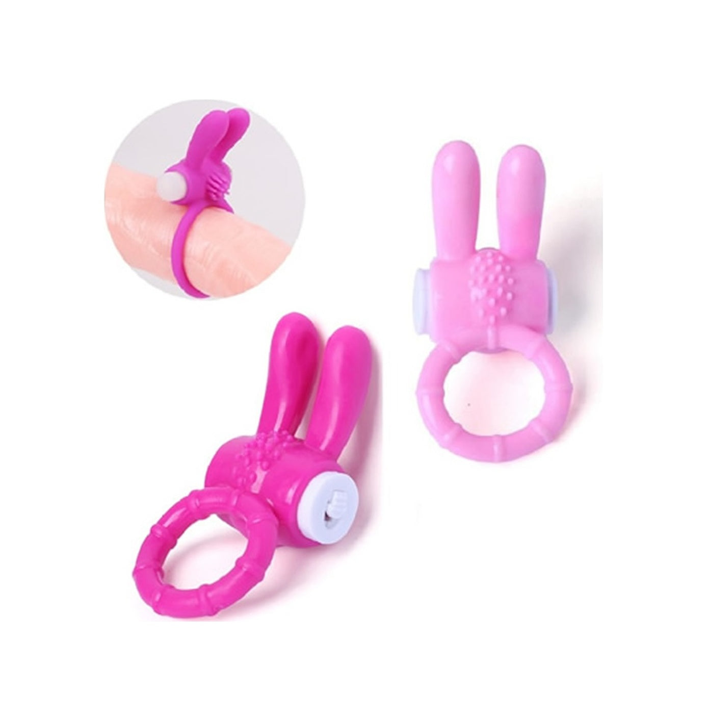 Pretty Love Protect Silicone Rabbit Güçlü Titreşimli Penis Halkası