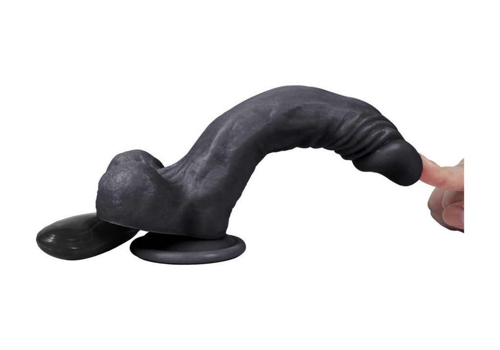 Oli 21Cm Titreşimli Zenci Realistik Vibratör Penis Vantuzlu Dildo