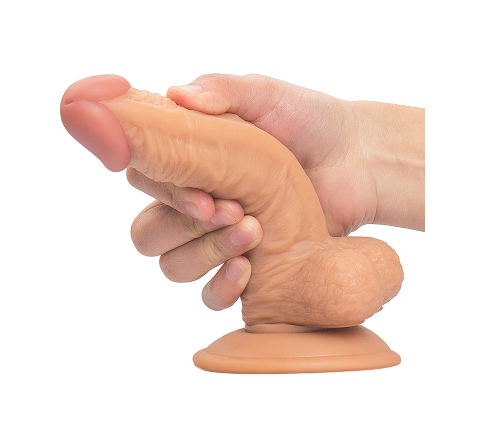 Realistik 20 CM Güçlü Vantuzlu Ten Dokusunda Süper Yapay Penis