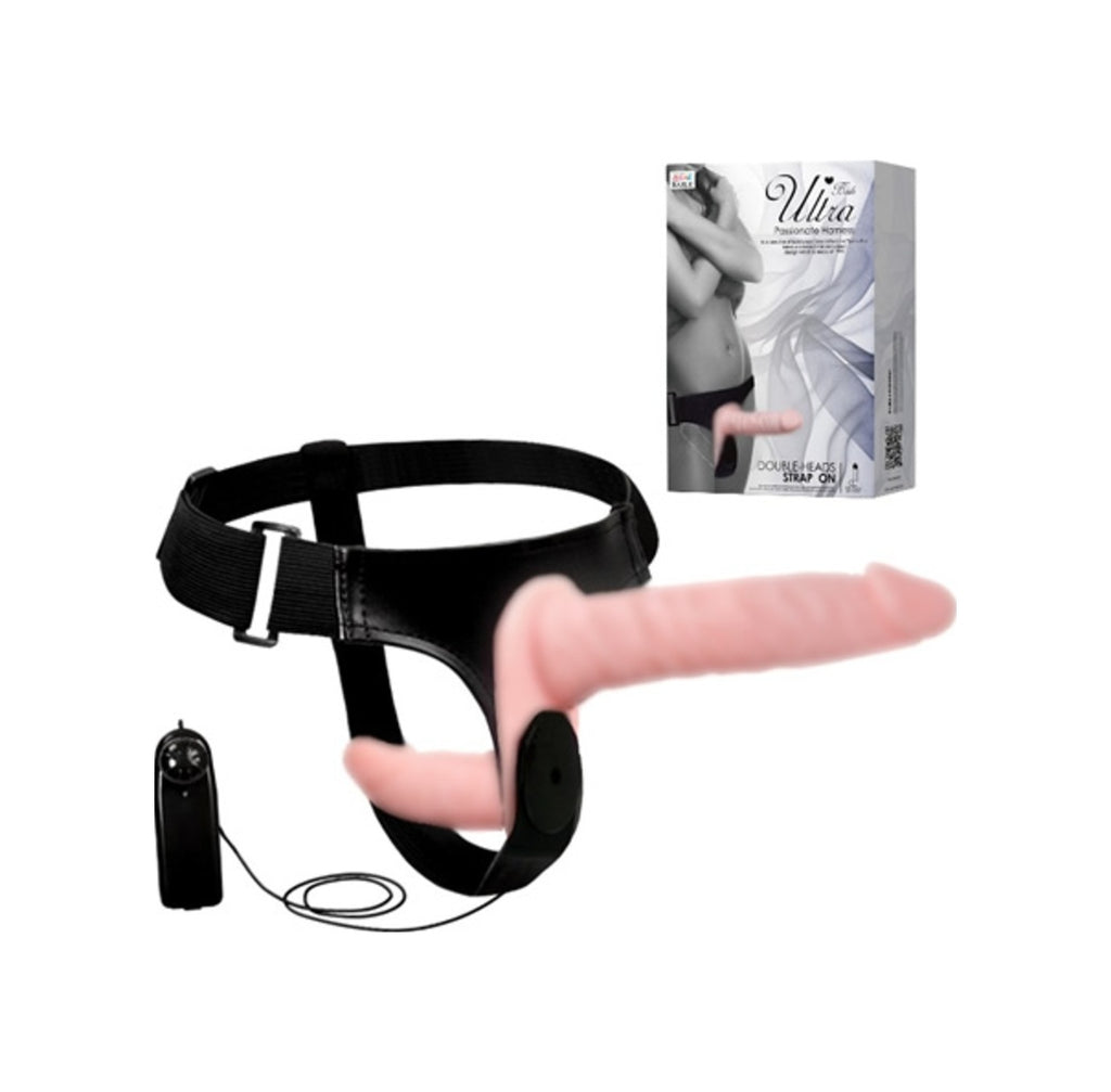 Baile Çift Taraflı Titreşimli Strapon Belden Bağlamalı Vibratör Penis