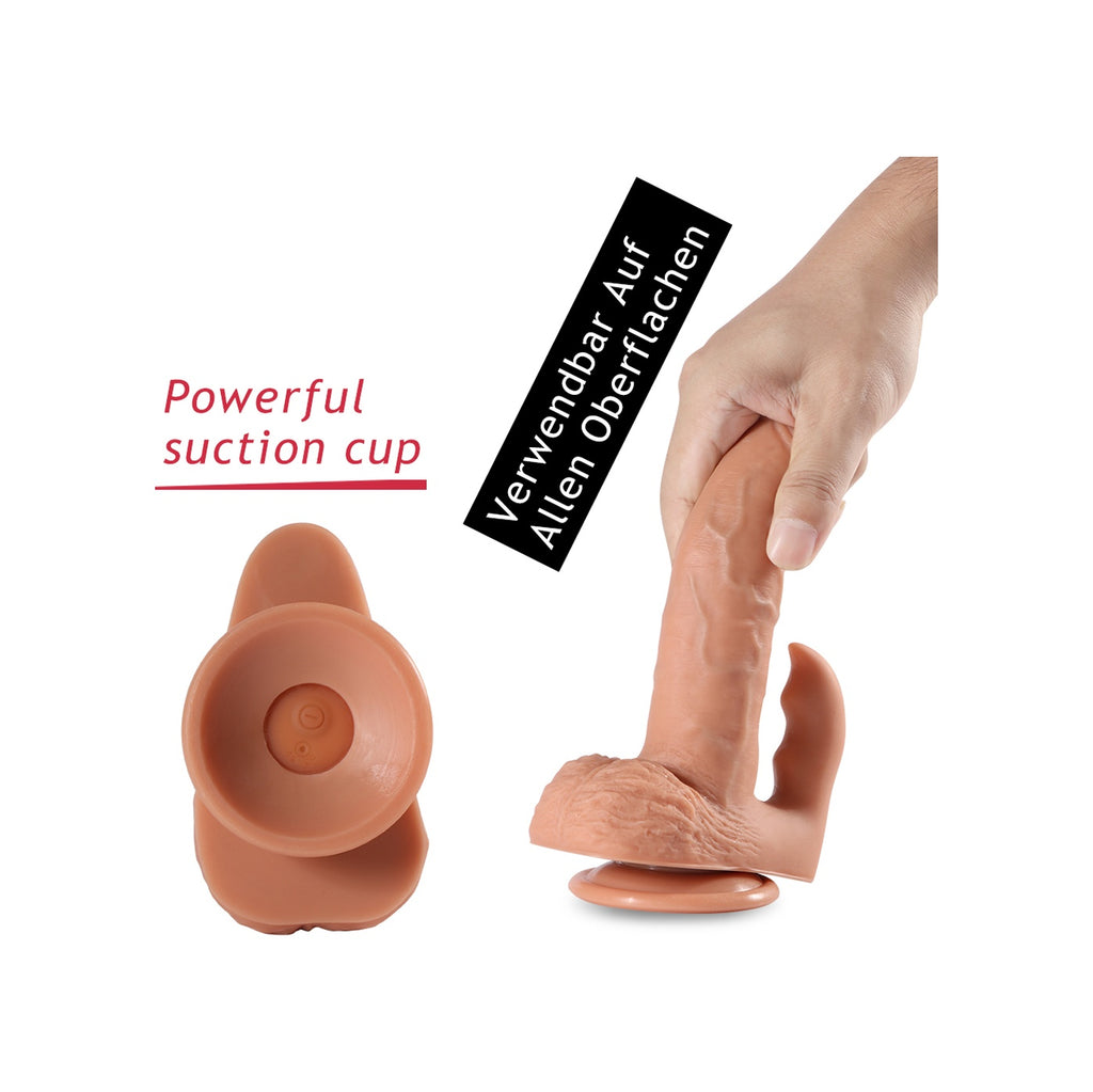 Usb Şarjlı İleri Geri Hareketli Klitoris Uyarıcılı Penis Vibratör