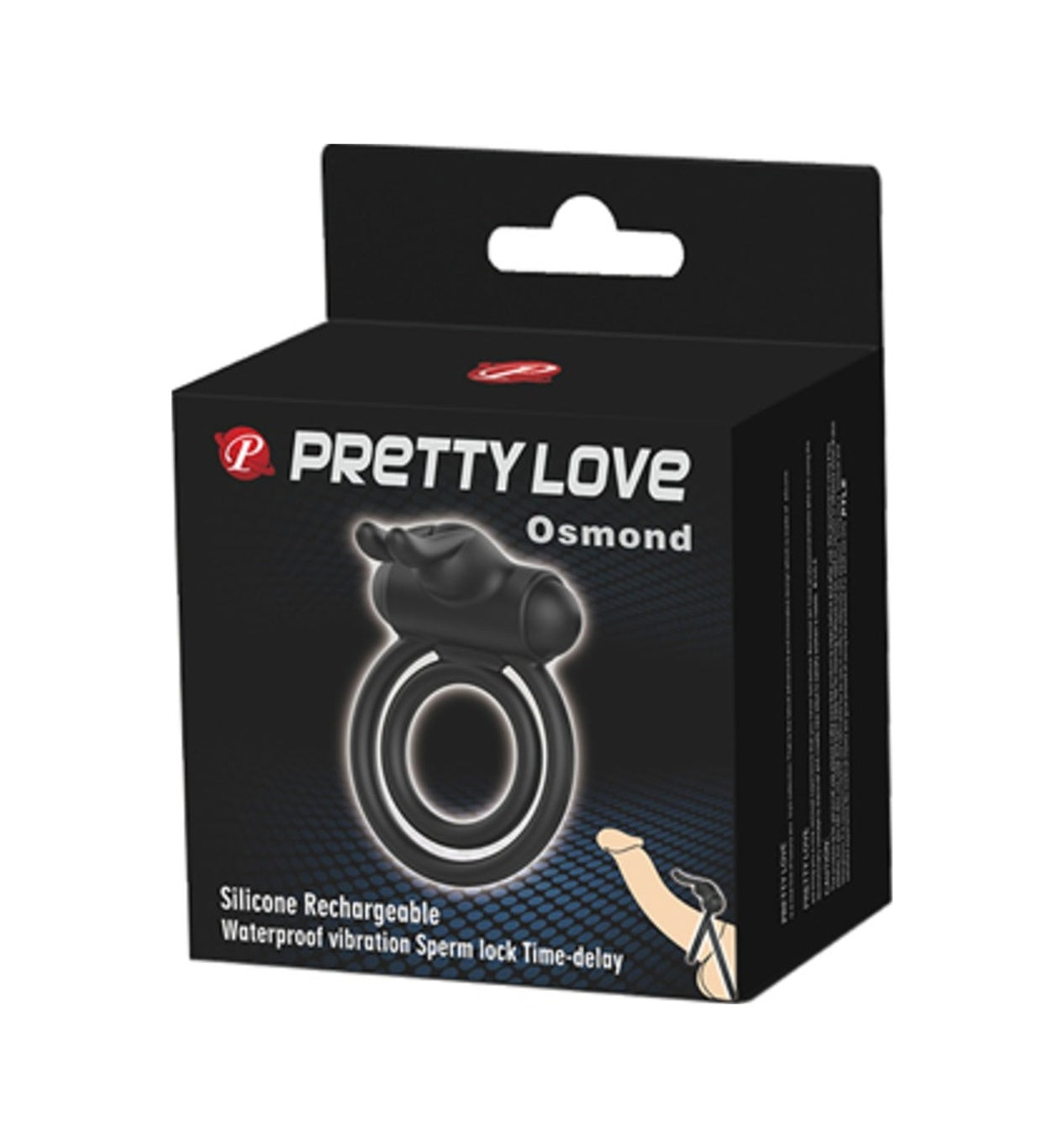 Pretty Love Osmond Titreşimli Penis Halkası Penis Kelepçe Klitoral Vibratör