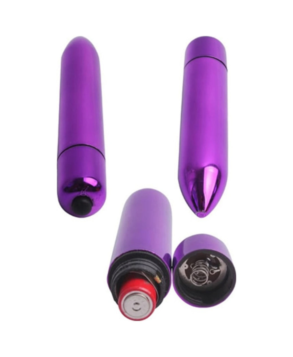 Bullet 9 Cm Mini Metal Titreşimli Süper Orgazm Vibratörü Mor