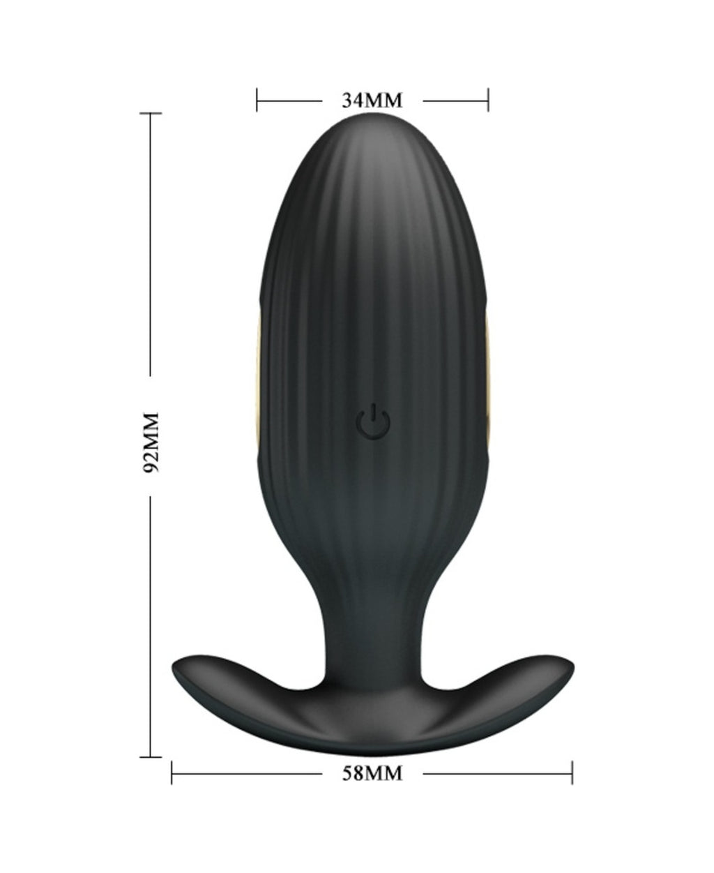 Jefferson 12 Titreşimli 3 Farklı Elektrik Şok Dalgalı Bluetooth Uygulamalı USB Şarjlı Uniseks Anal Vibratör Anal Tıkaç