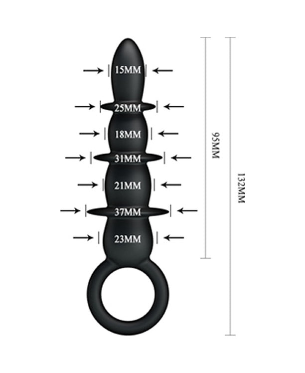 Baile Touch 13 Cm Zenci Anal Plug Anal Penis G-Spot Stimülatör