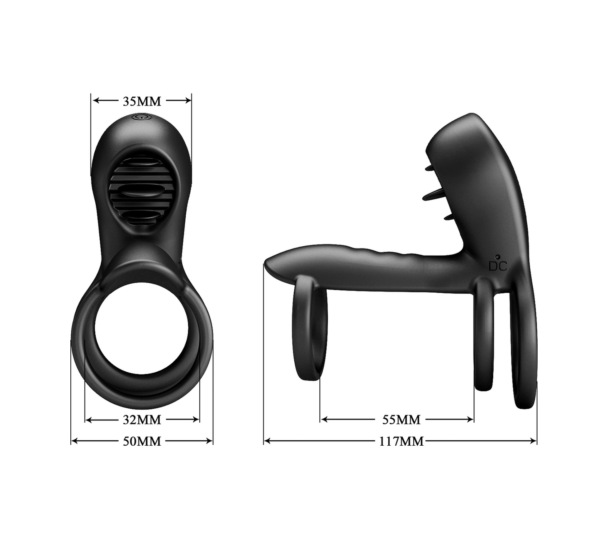 Usb Şarjlı 12 Titreşimli Ve G Noktası Uyarıcılı Penis Halkası
