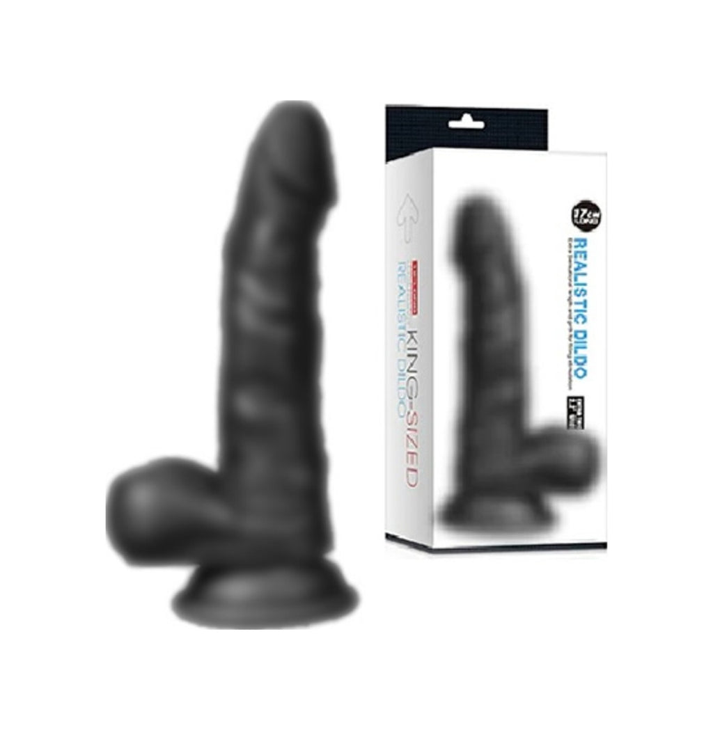 Hunk Eagle Vantuzlu Gerçekçi Realistik Penis 17 Cm Zenci Dildo
