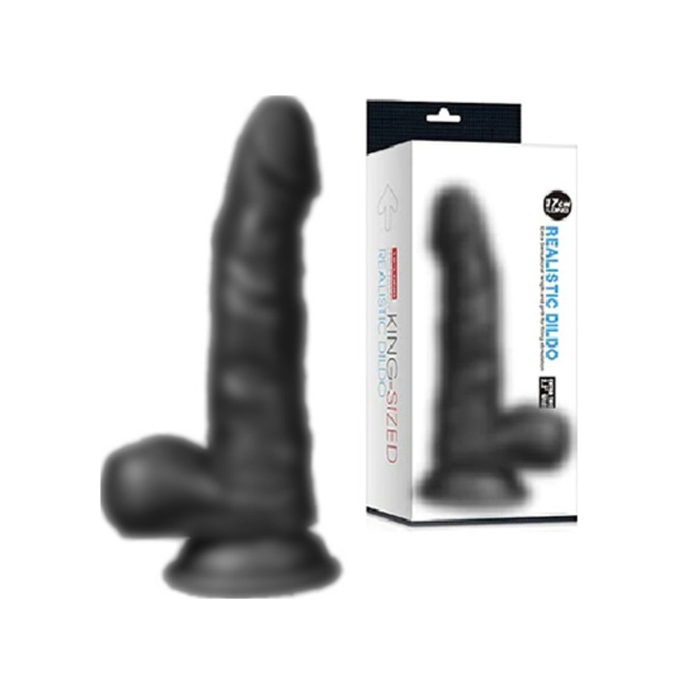 Hunk Eagle Vantuzlu Gerçekçi Realistik Penis 17 Cm Zenci Dildo