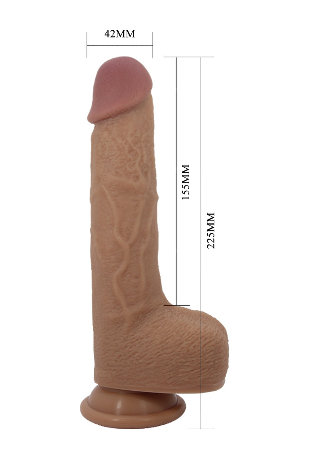 Süper Soft Silikon 23 CM Titreşimli İleri Geri Hareketli Vibratör