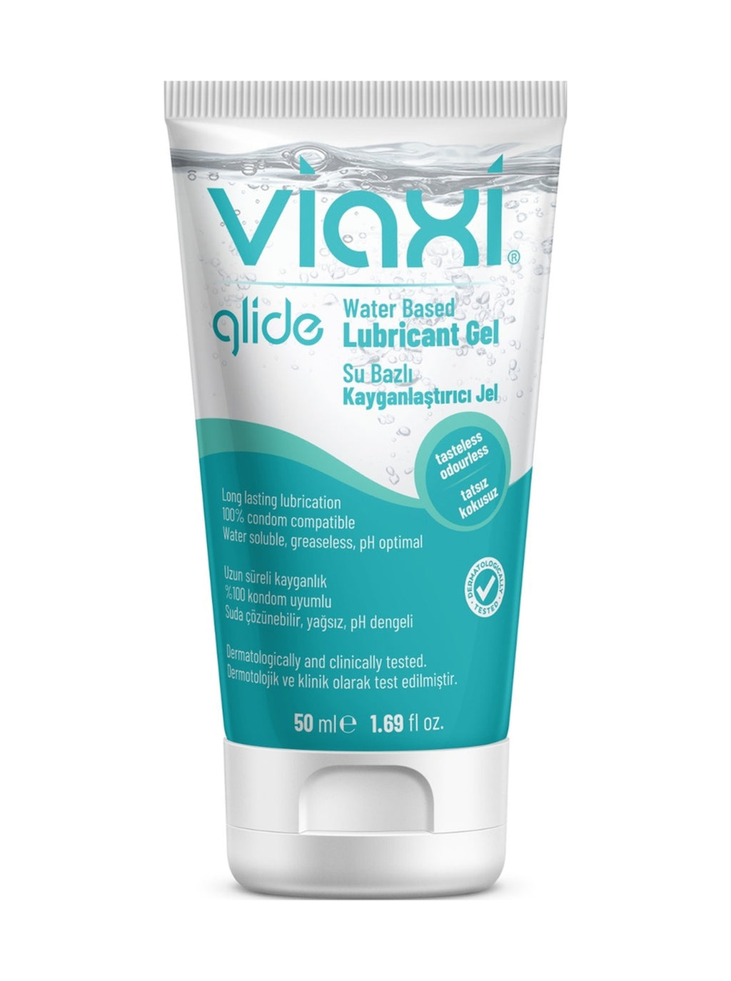 Viaxi Glide Su Bazlı Kayganlaştırıcı Jel Sade 50 ML