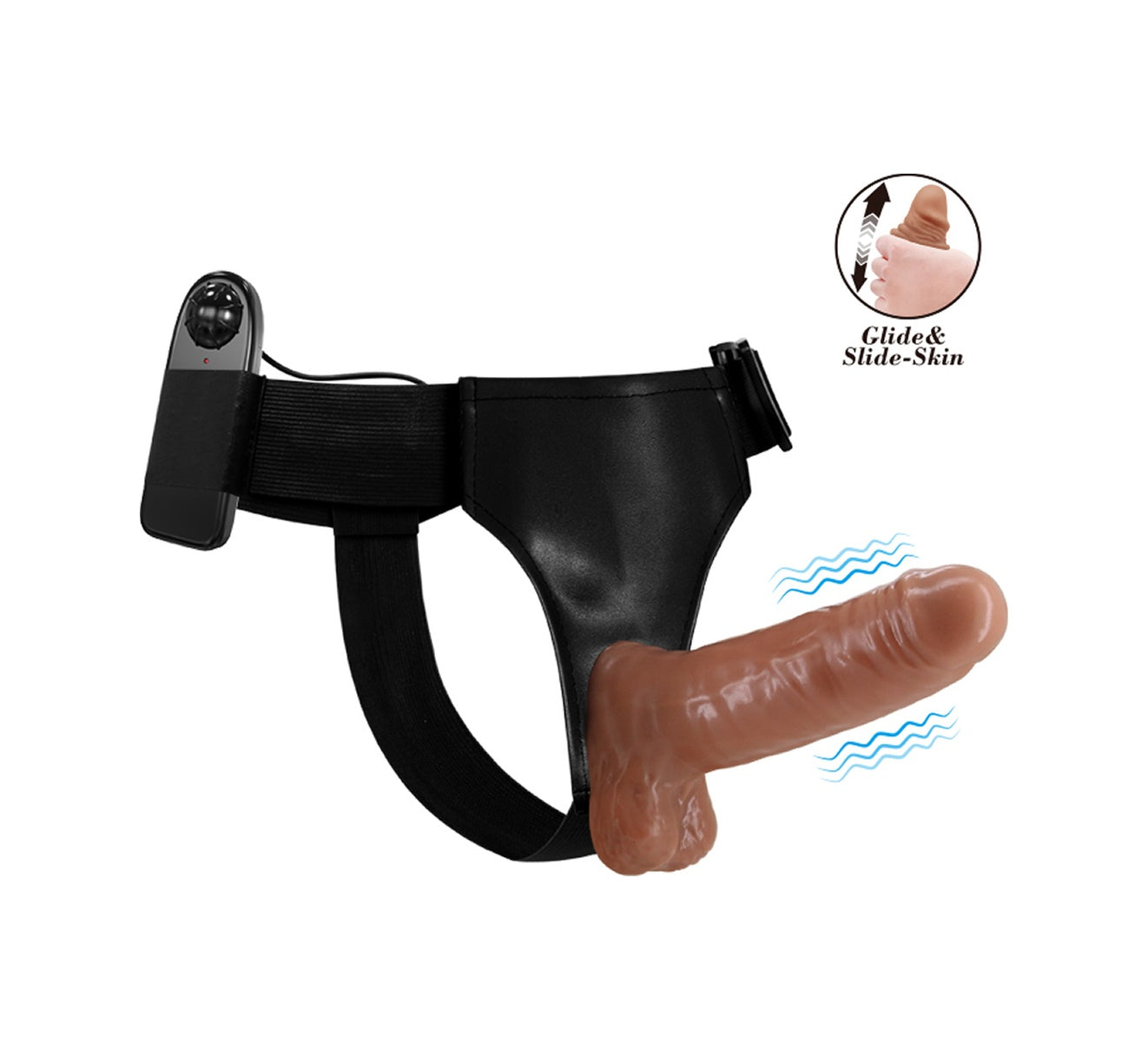 Belden Bağlamalı Titreşimli 16 CM Realistik Strapon Vibratör Penis