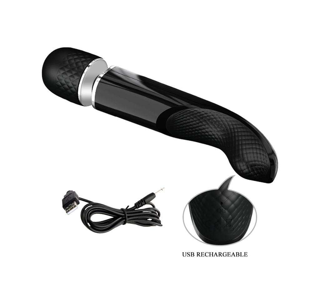 Charming 24 CM USB Şarjlı 5 Farklı Hız Ve 7 Titreşimli Erotik Masaj Vibratörü