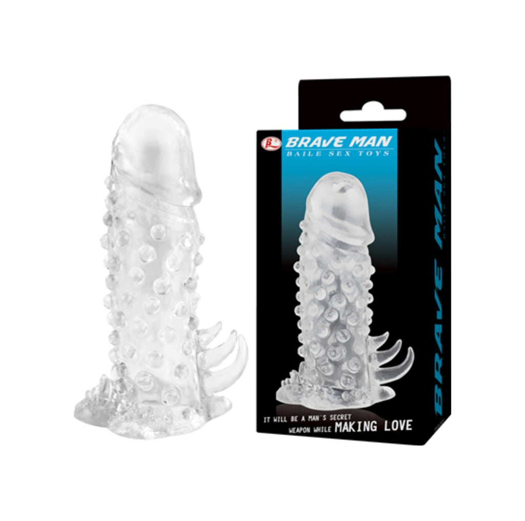 Baile Enlarge Sleeve 14 Cm Tırtıklı Süper Kalite Penis Kılıfı Dildo
