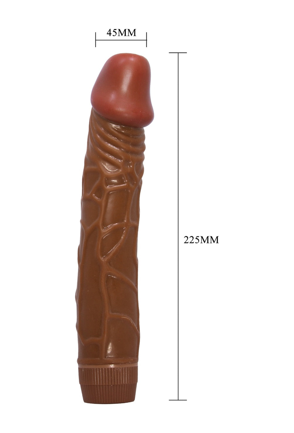 Zenci Güçlü Titreşimli 23 Cm Gerçekçi Vibratör Realistik Dildo