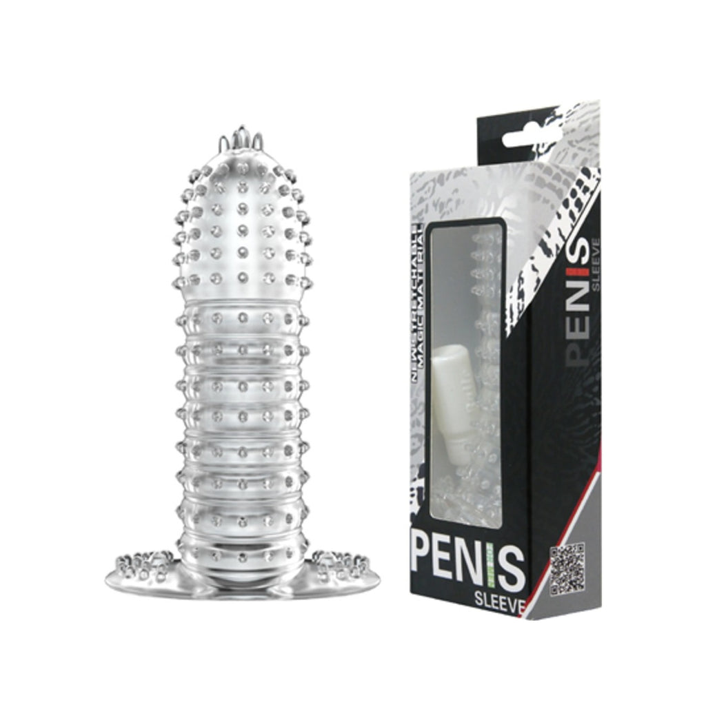 Baile Silikon Uzatmalı Penis Kılıfı Klitoris Temaslı Dildo