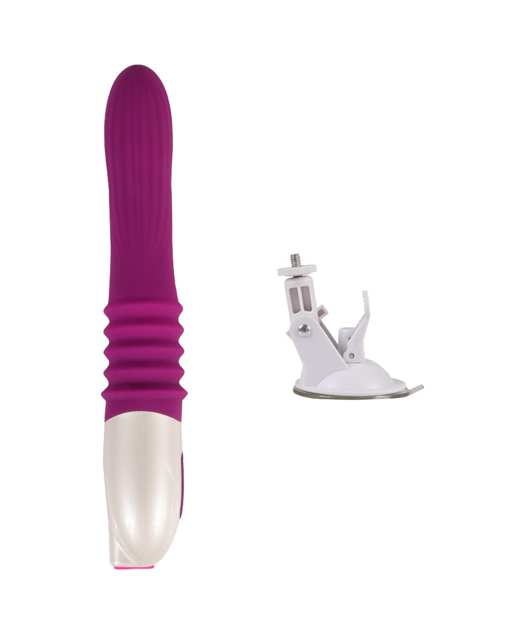 Usb Şarjlı Silikon 32 CM Otomatik Sex Makinesi Vantuzlu Vibratör