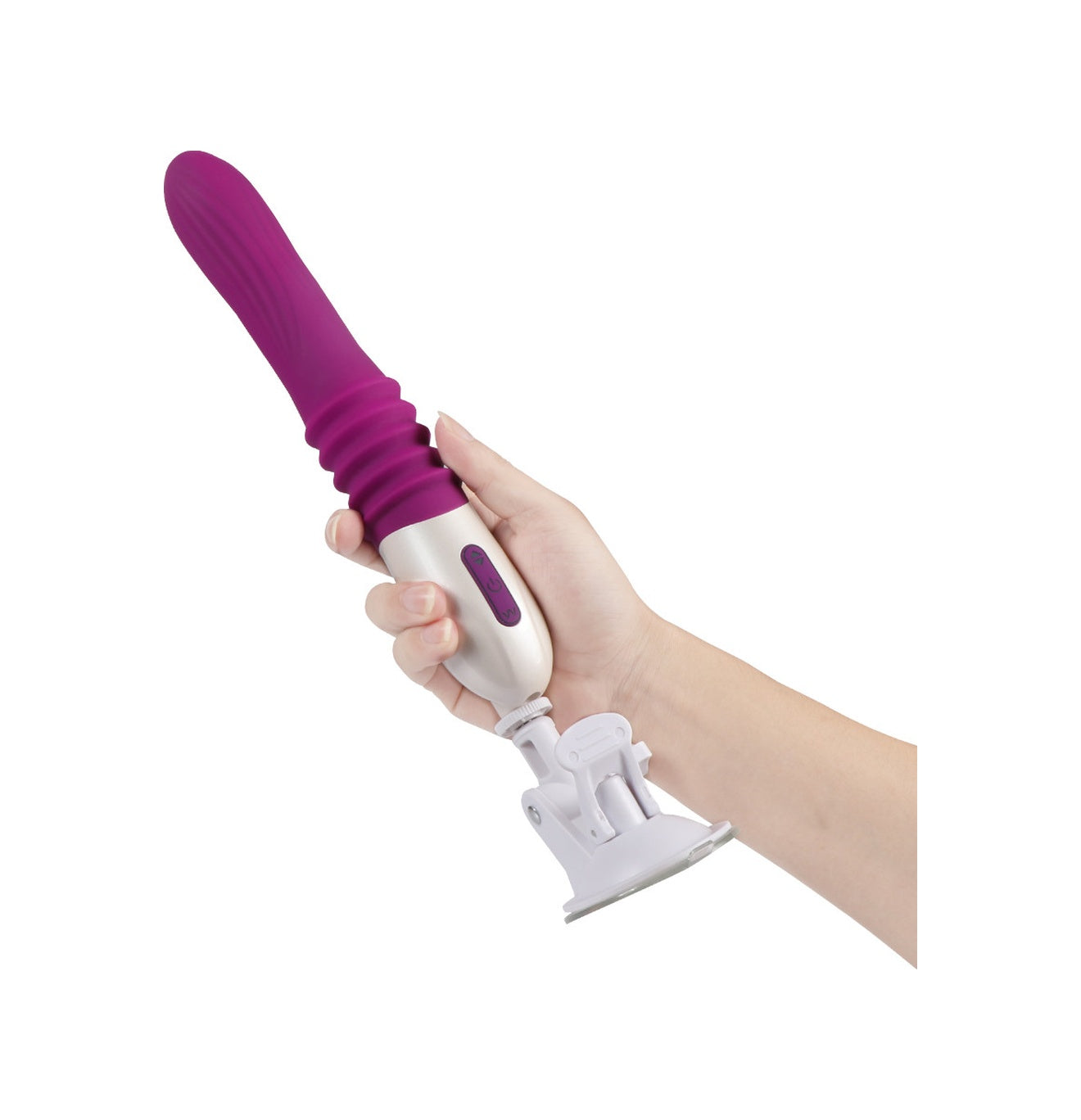 Usb Şarjlı Silikon 32 CM Otomatik Sex Makinesi Vantuzlu Vibratör