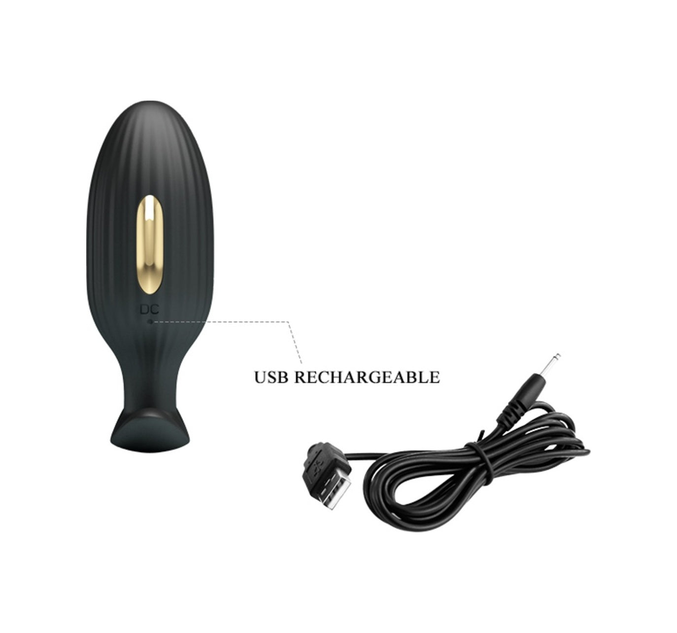Jefferson 12 Titreşimli 3 Farklı Elektrik Şok Dalgalı Bluetooth Uygulamalı USB Şarjlı Uniseks Anal Vibratör Anal Tıkaç