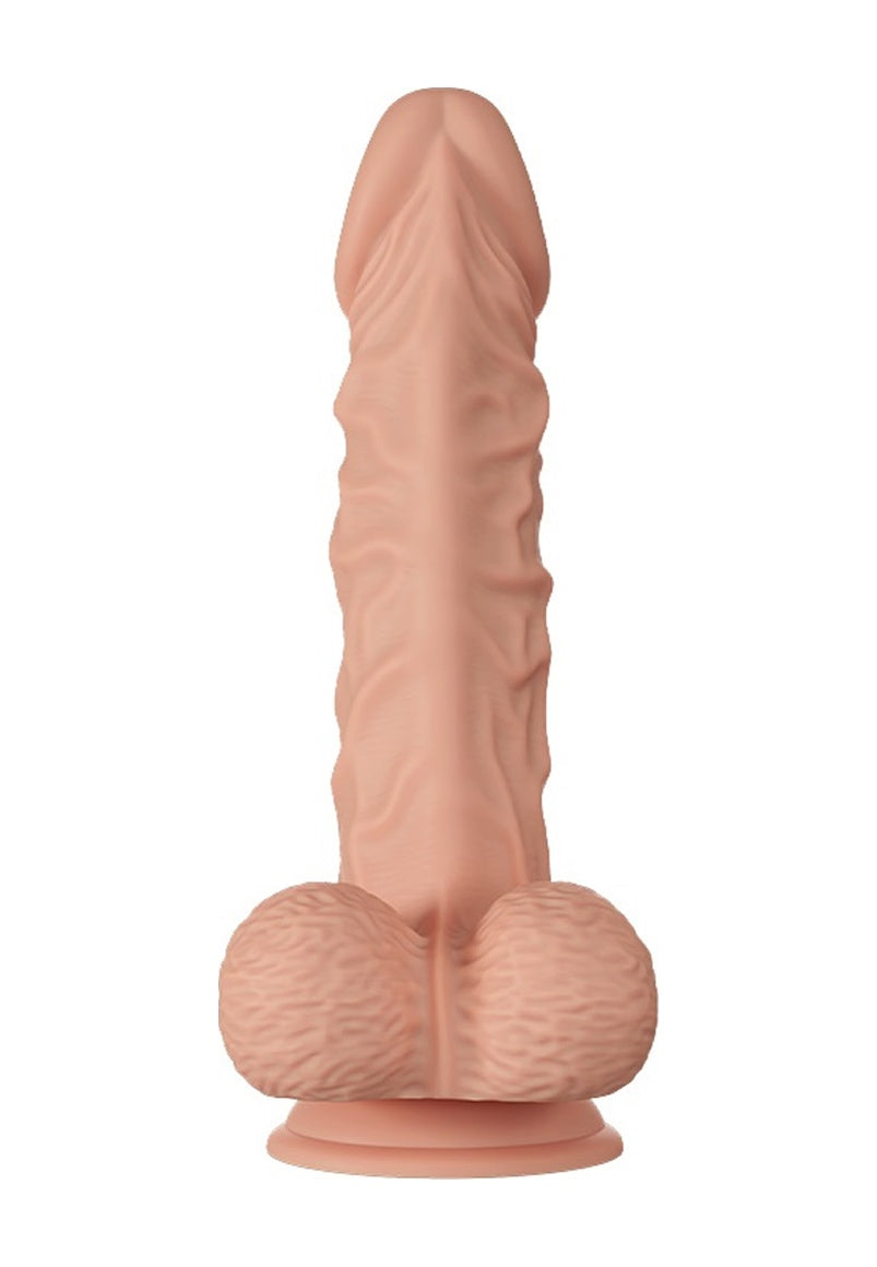 Ultra Yumuşak 24 CM Vantuzlu Realistik Dildo Gerçekçi Penis