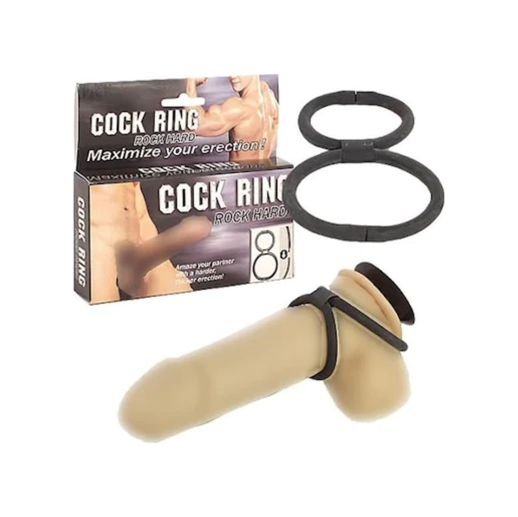 Baile Rock Love Ring 2Li Penis Testis Halkası Fantezi Penis Kelepçesi