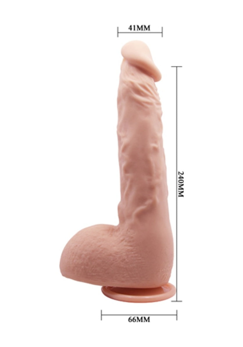 Baile Jasons 24 Cm Vantuzlu Gerçekçi Realistik Penis Anal Vajinal Dildo