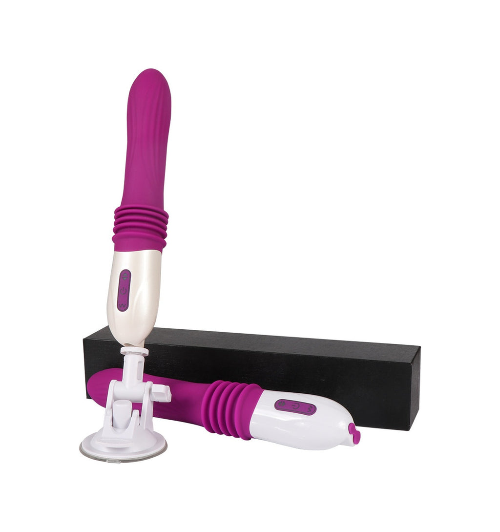 Usb Şarjlı Silikon 32 CM Otomatik Sex Makinesi Vantuzlu Vibratör
