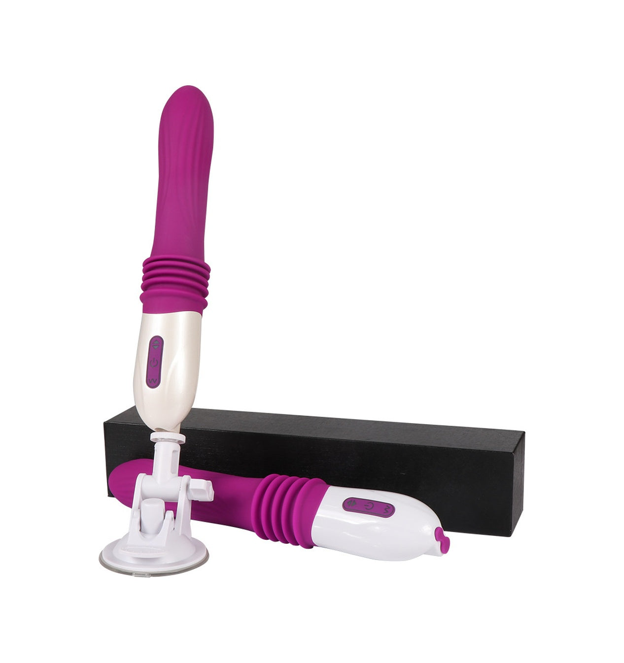 Usb Şarjlı Silikon 32 CM Otomatik Sex Makinesi Vantuzlu Vibratör