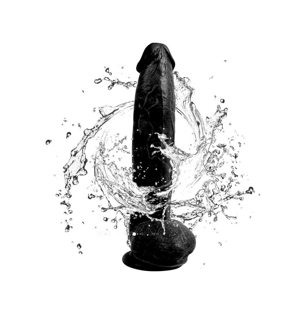 King Size Realistik 30 CM Gerçekçi Ten Dokusunda Vantuzlu Zenci Siyah Yapay Dildo Penis